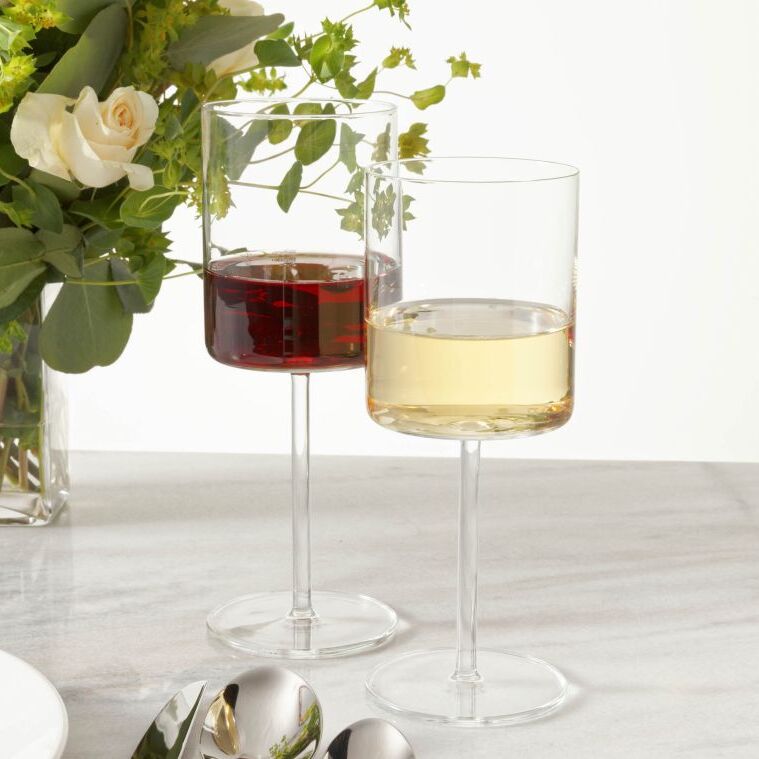 Crystal wine glasses