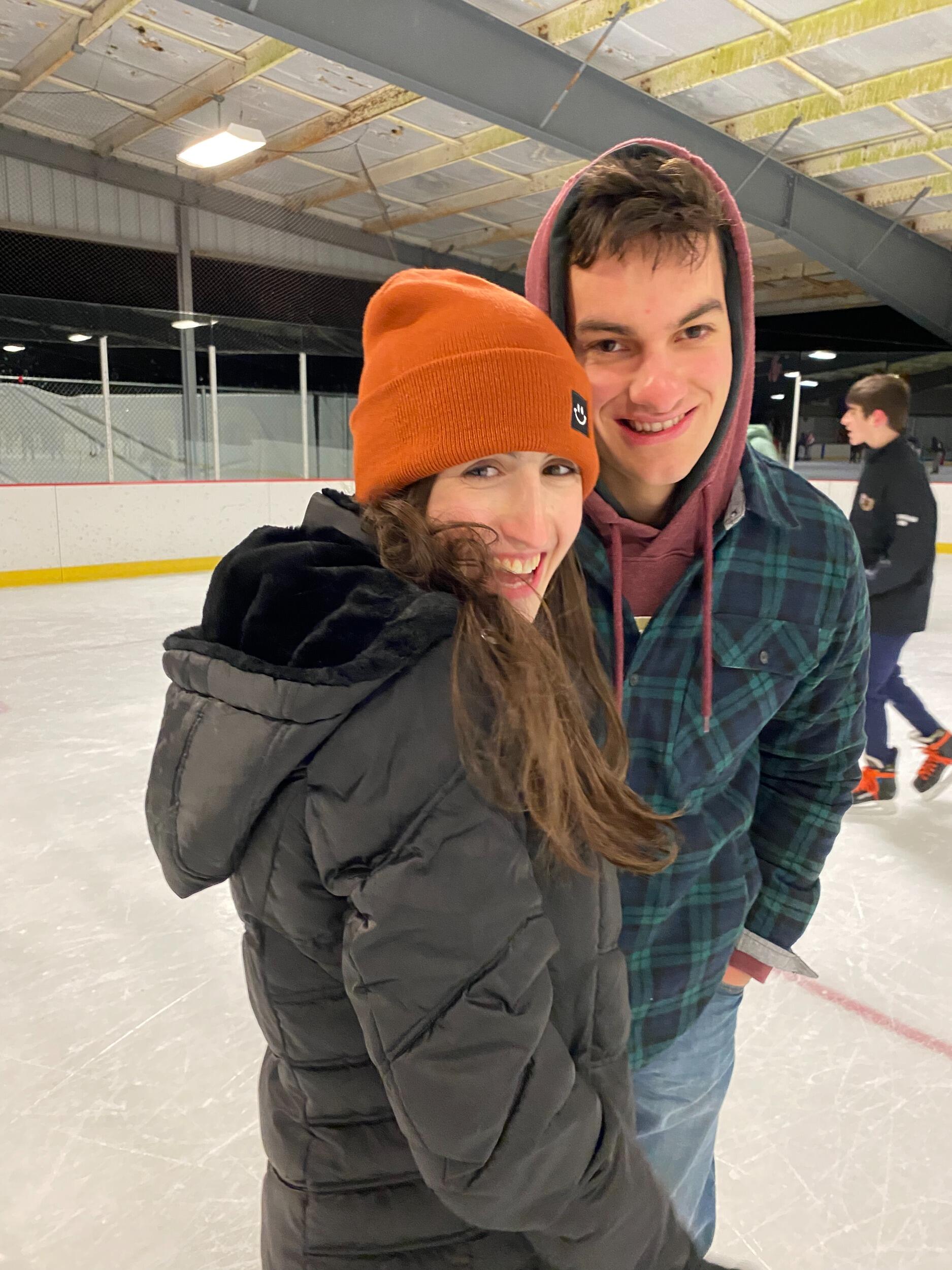 Ice skating adventures with friends 