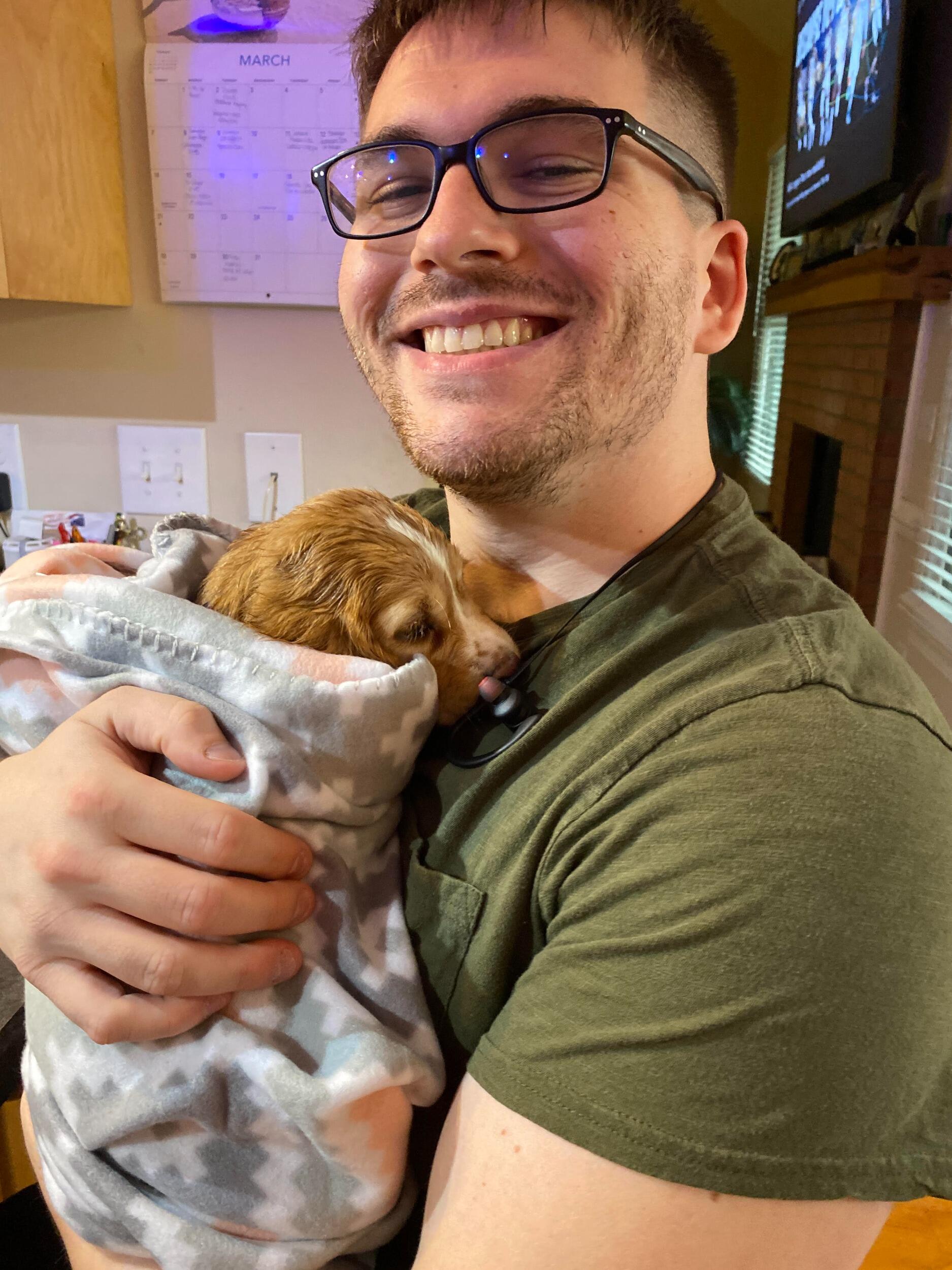 A puppy in the middle of graduate school? YEP