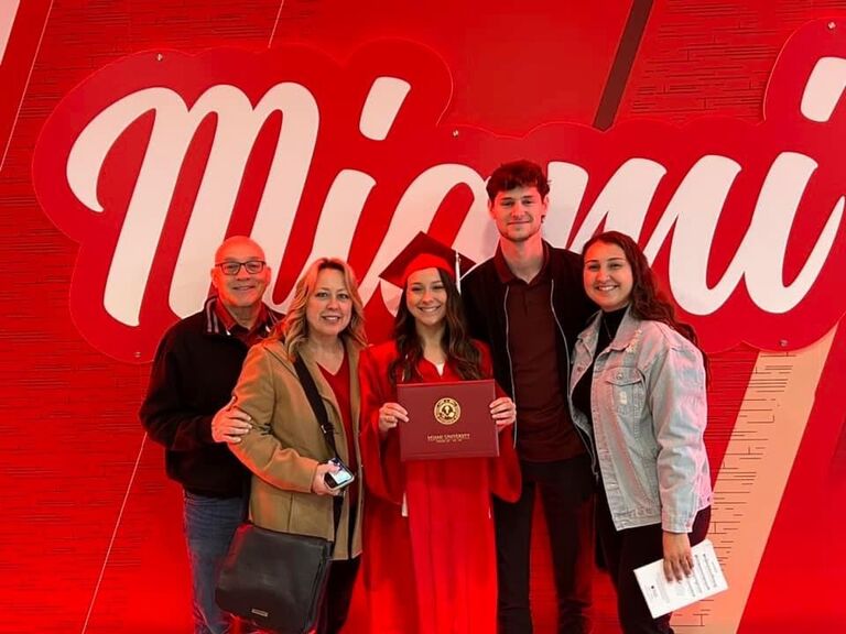 Lily graduated from Miami University with a BA!