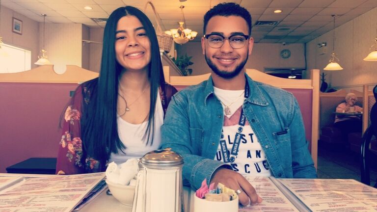 Melanie and Miguel's First Picture Together