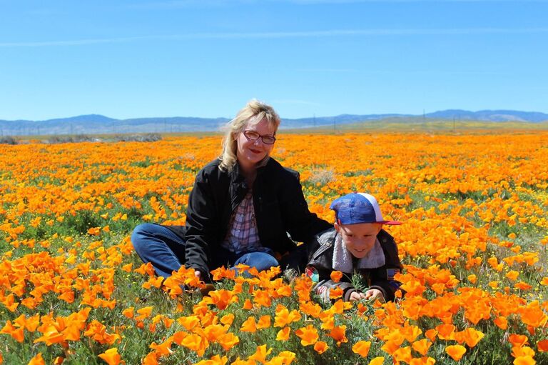 Renee and Matthew, Antelope Valley Poppy Preserve