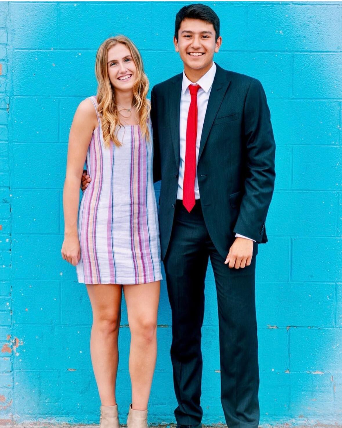Senior photos were done together by Carley's mom in downtown Detroit.
