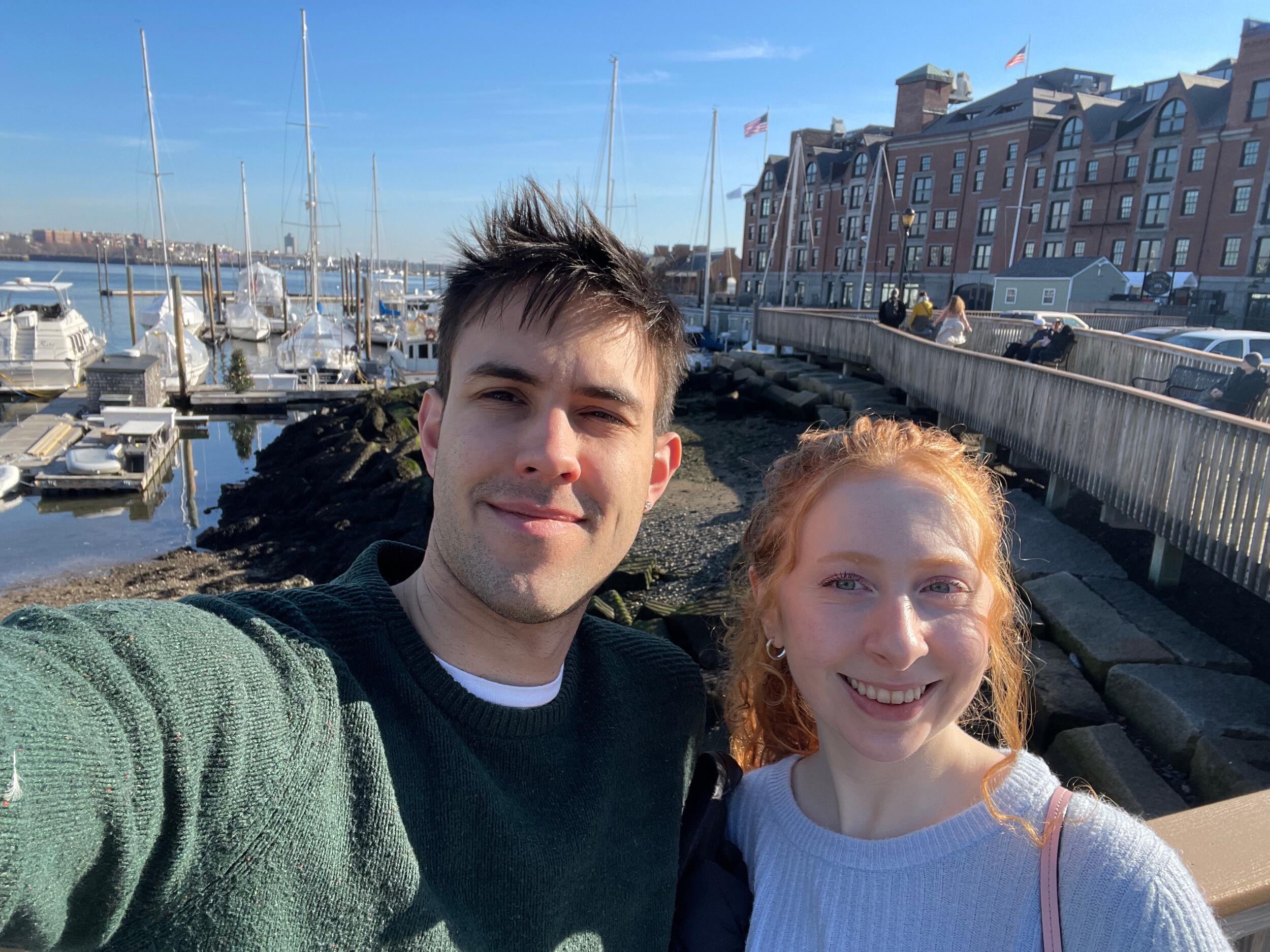 After meeting Maddy's family, and most importantly her two goldens Lola and Brie, they took a short trip up to Boston. While they ignorantly passed on Wista, they had a nice time on the only warm day in the whole Northeast that winter. 