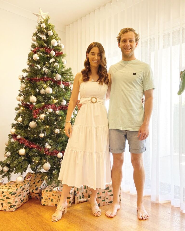 Christmas in our first home.