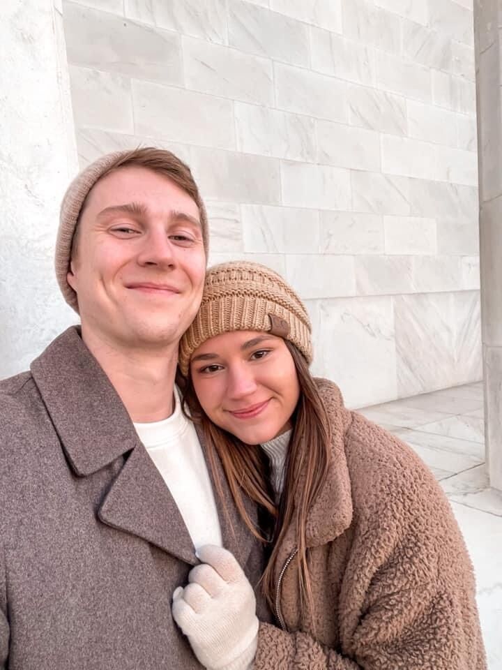 We couldn't tell you the exact day we each said "I love you" for the first time, but we can both agree when we say by Andrew's birthday, just 4 months of dating, we knew we were each others forever.