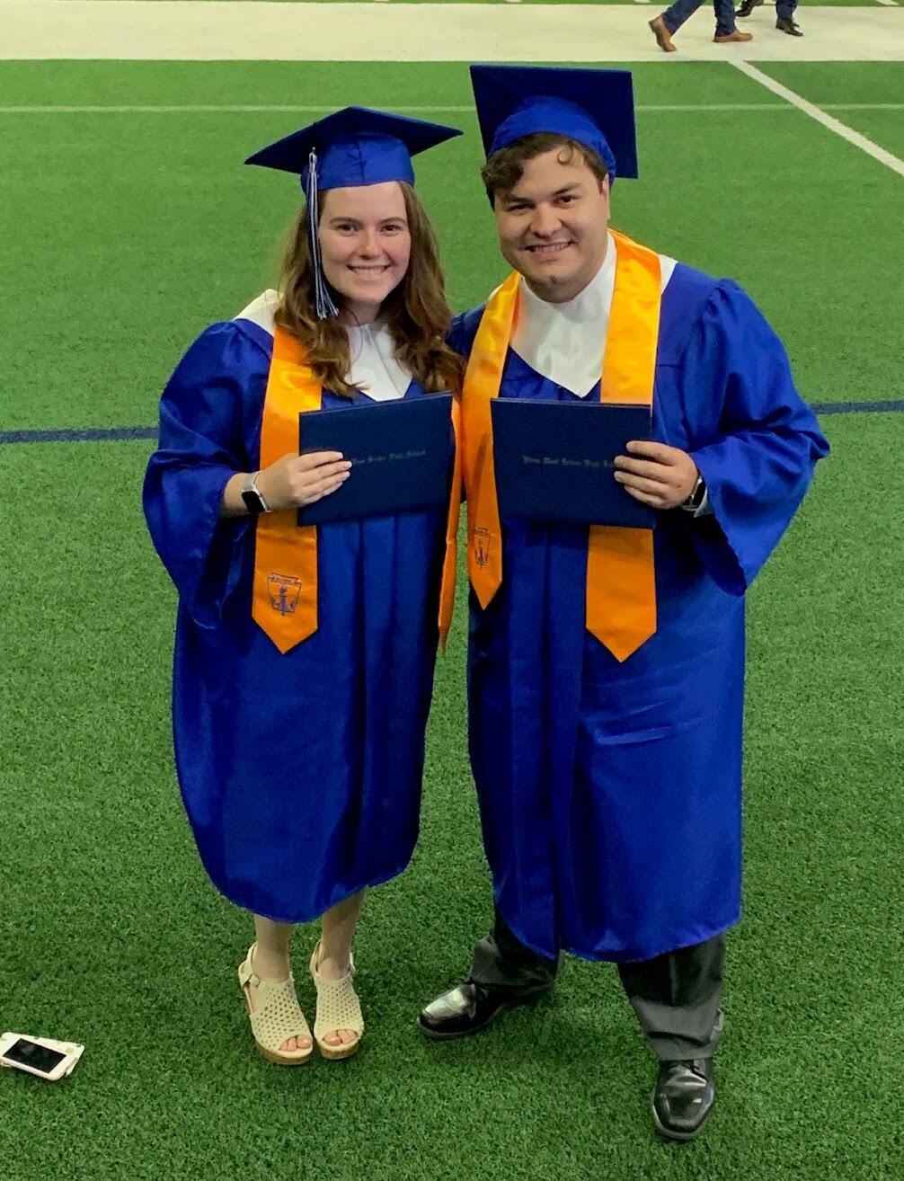 Graduated from Plano West Senior High School together!