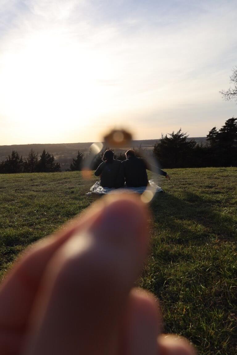 Engagement photo shoot -  at Wells Overlook.