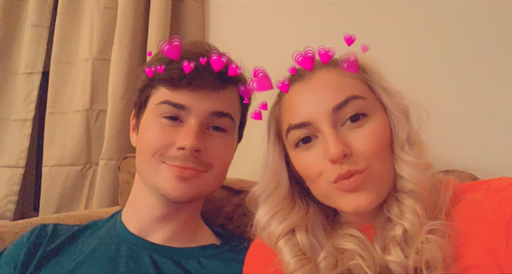 Dylon asked me to be his girlfriend on Valentine's Day in a card with chocolate covered strawberries as desert. Of course, I said yes!