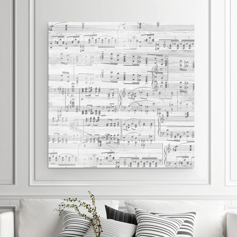 Canvas Vows sheet music art