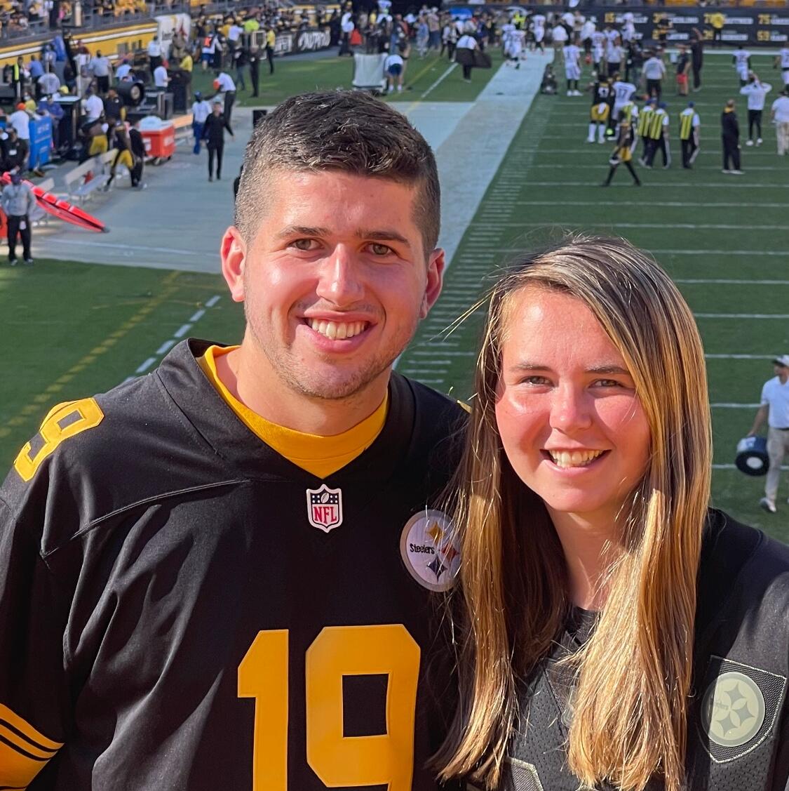 Our First Steelers Game (and picture) together!