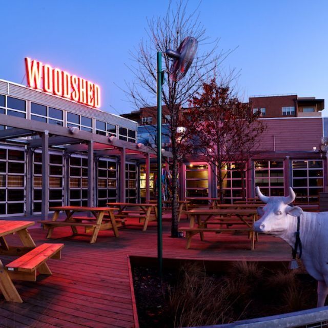 We met for the first time at the famous Woodshed restaurant in Fort Worth. 