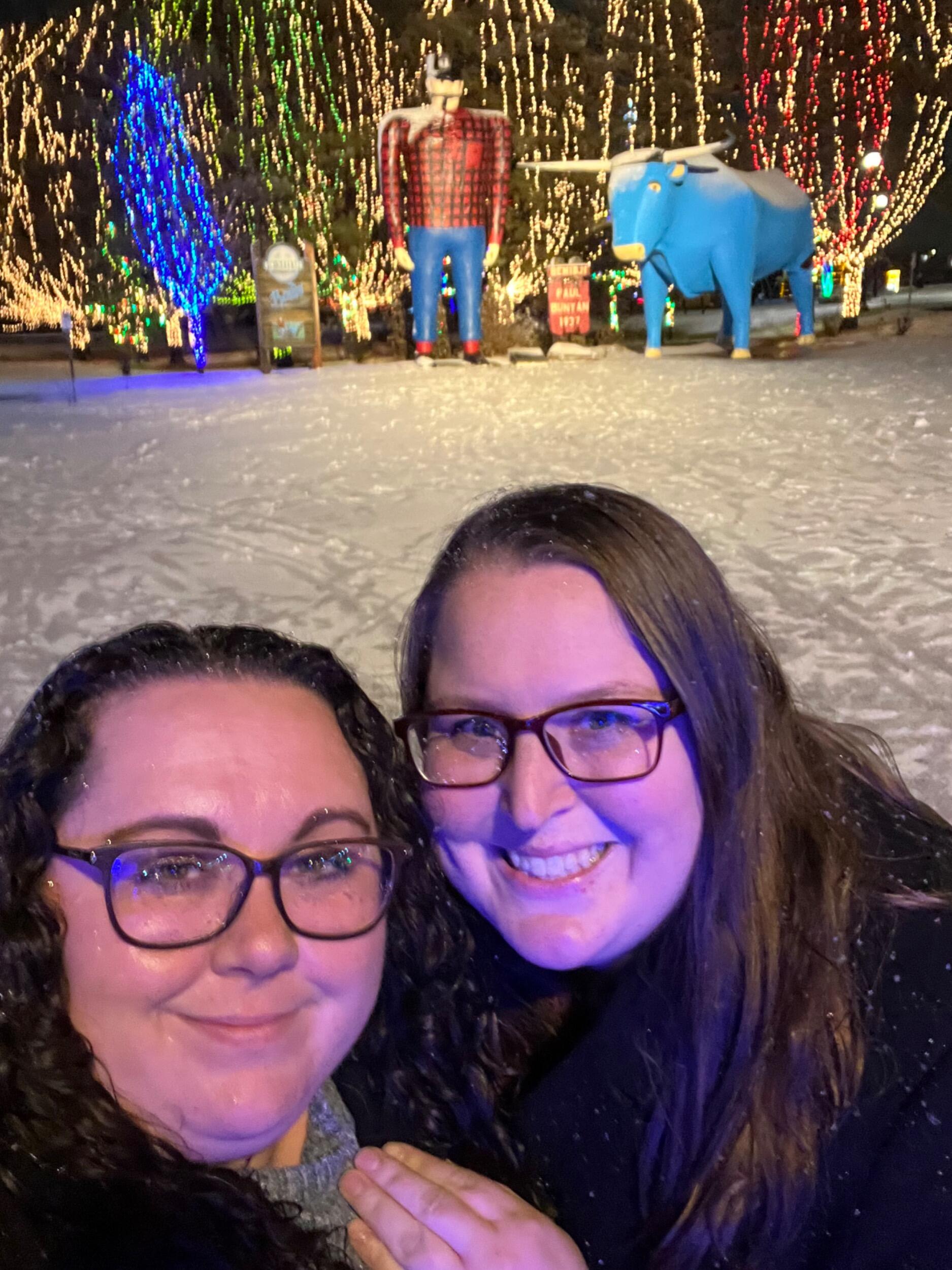 Emily’s first time in Bemidji for our first Christmas 