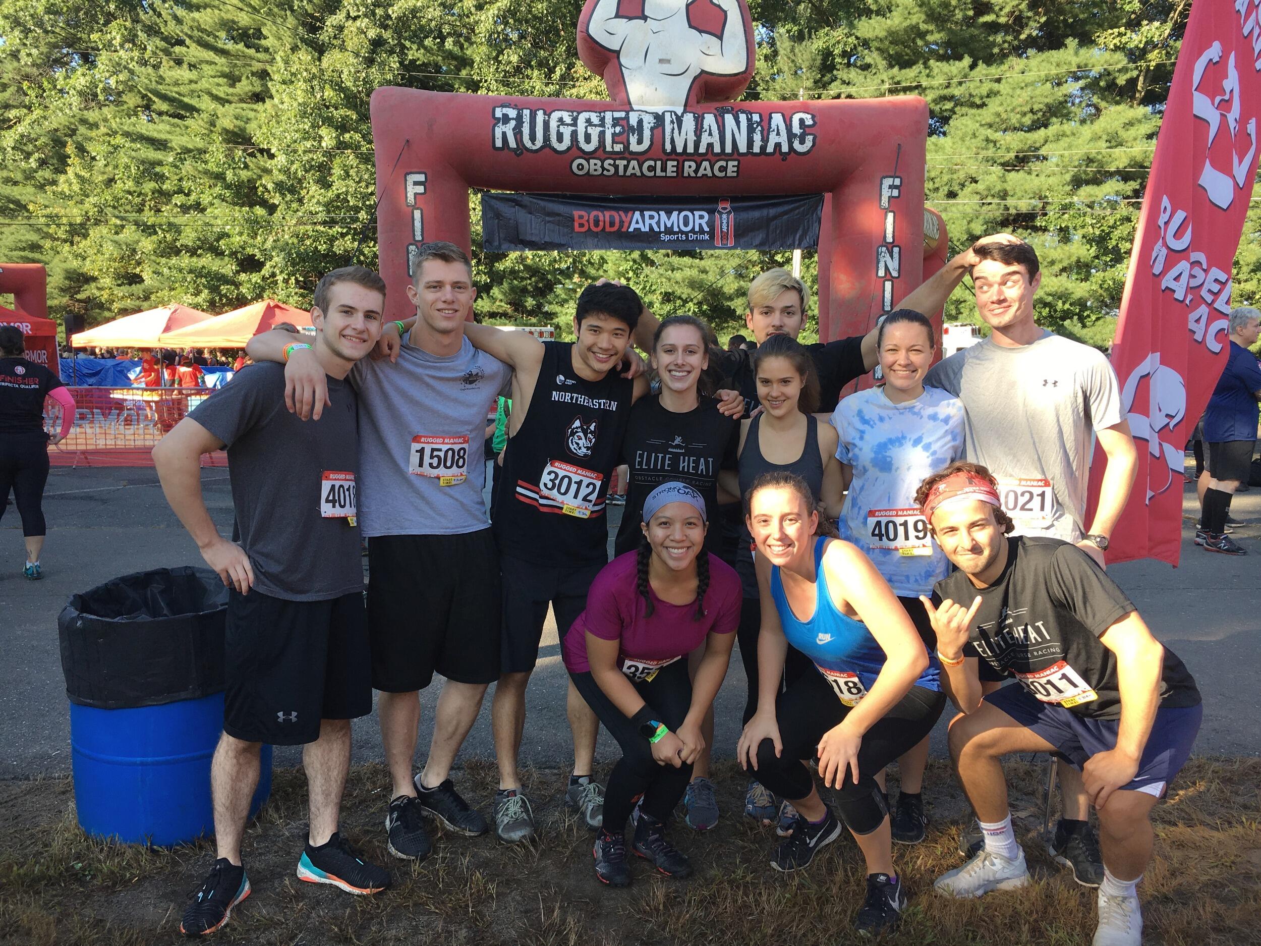 Met at "Elite Heat" an obstacle course racing club at Northeastern 