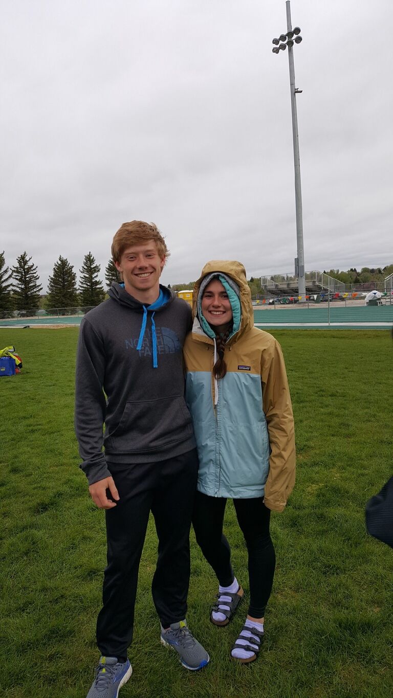 First photo together at State Track in Casper, WY