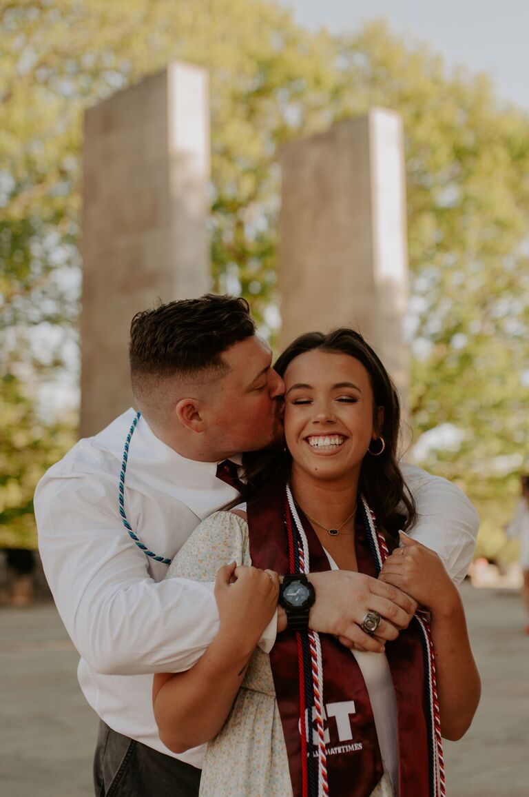 By the Time graduation rolled around, Matt and Emily both got job offers in the D.C. area and decided to take the leap and move in together— after dating for only six months. Thanks to their parents for being super cool about that. 