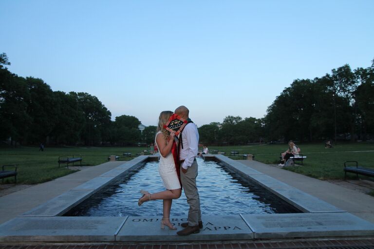 Michael and Hannah both graduated from the College of Agriculture with honors and their families met for the first time at their delicious graduation dinner where way too much food and wine was consumed!