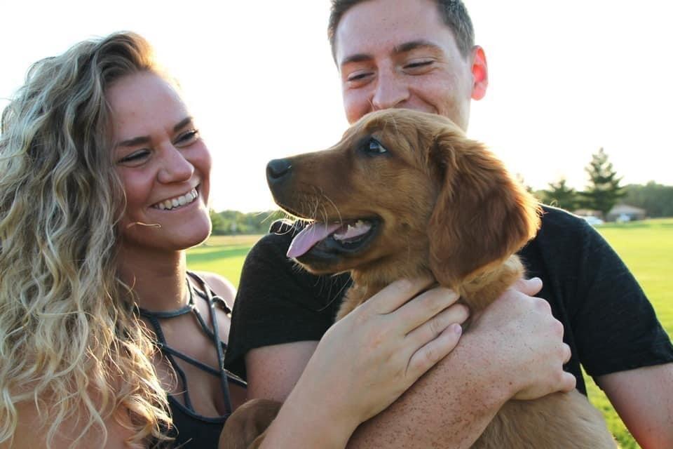 Brian and I had always talked about how we wanted to get a dog together. We had to move to a different apartment and change our life up a bit, but we made it happen for our sweet boy, Lambeau! He has been one of the biggest blessings and best decision as a couple,  he has brought us so much joy :)