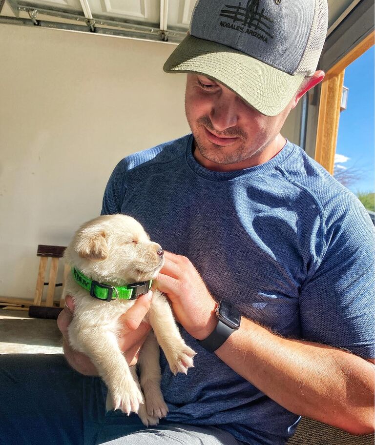 Matthew gets to pick out his very own puppy to be the newest addition to our family and names him Brooks.