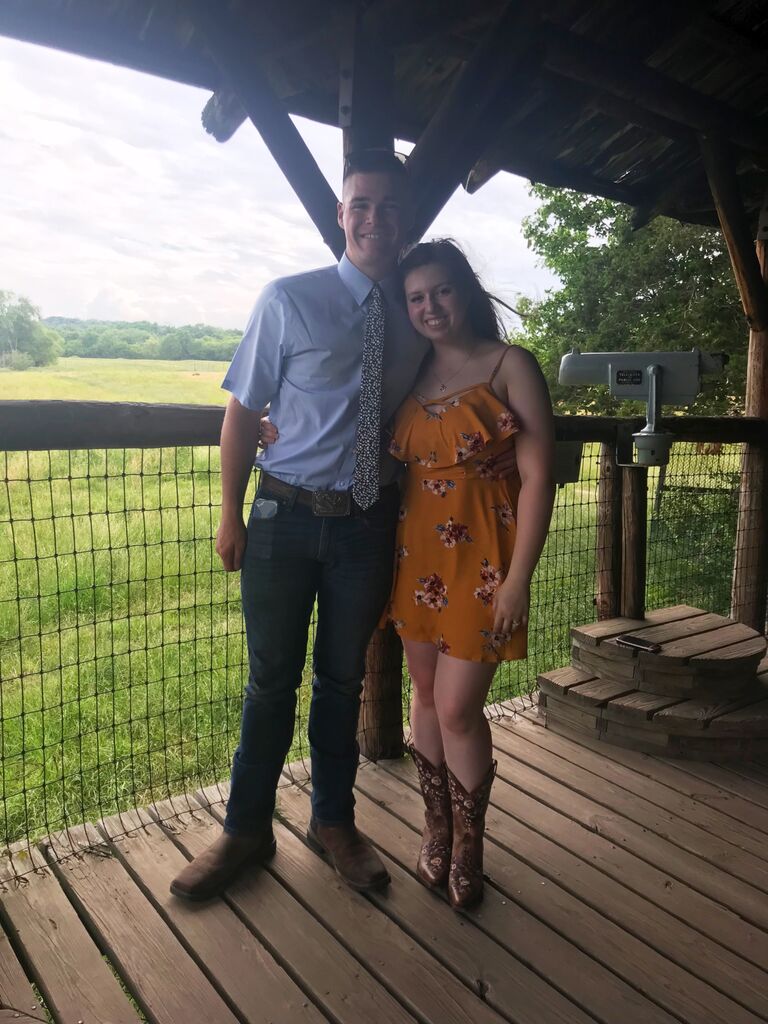 Our first wedding together.