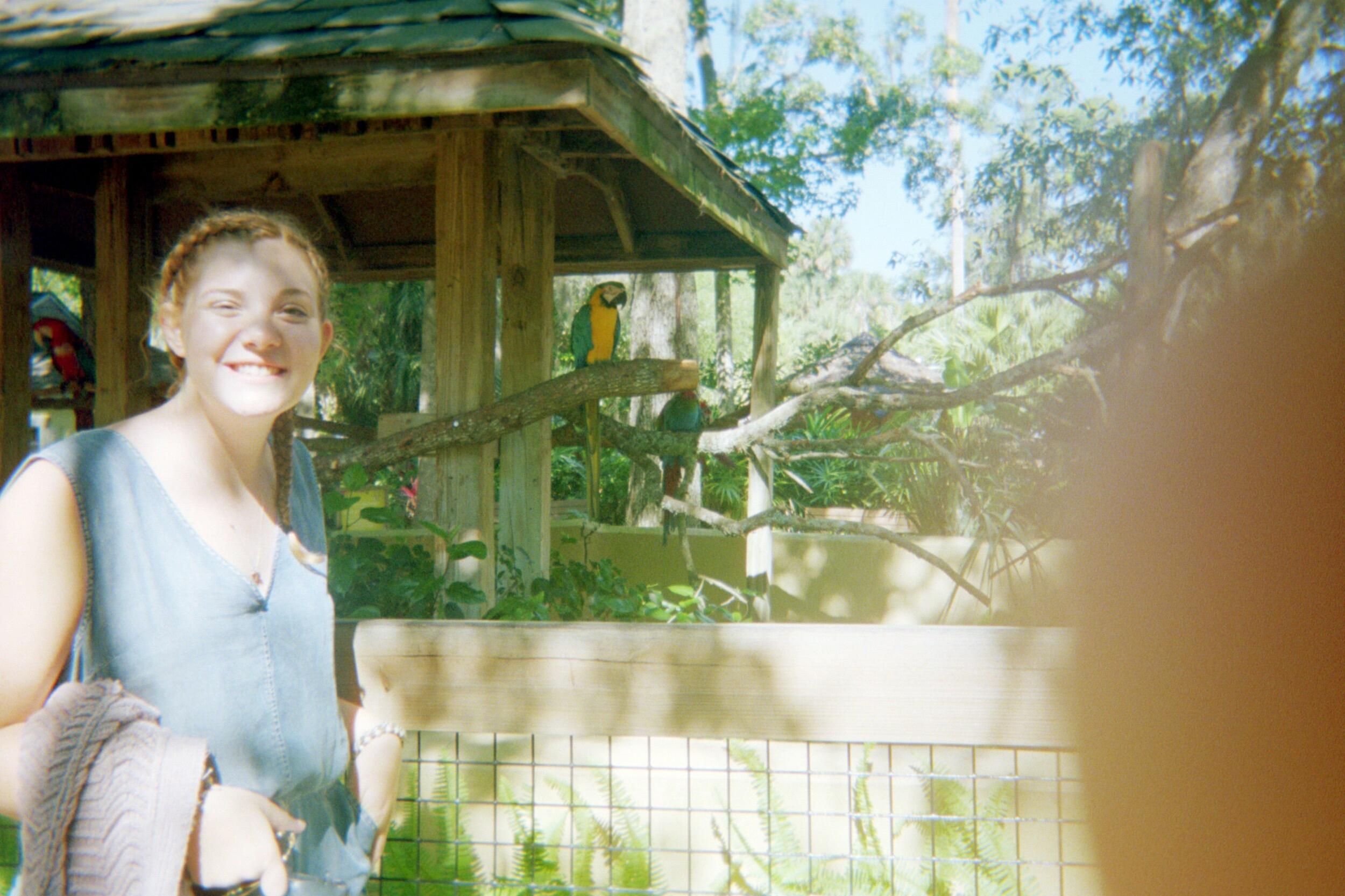 Alyssa's favorite animal on our day at the zoo was probably this parrot-creature; we talked to it for minutes upon end until we discovered that it only responds to ridiculously high pitched tones.