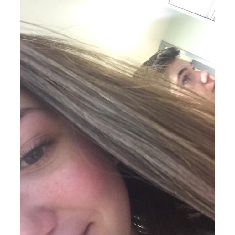 Tyler and I met as awkward 15 year olds back during his freshman year & my sophomore year of high school in photography class. The year was 2018, we were both fresh out of relationships, and our teacher assigns us a project in groups of threes. I had only 2 friends in that class at the time, which would’ve made our group of 3 perfect, but thankfully one of those said friends dropped out of high school the week before this project (thanks Lexi), leaving only myself and one friend. Since we needed a third member of our group, I mustered up the courage to turn around and ask the shy cute boy who always sat behind me if he needed a group to be in, and he said “sure”. That’s where it all began, and I thank the universe everyday that everything worked out the way it did. One different set of actions, and he and I may have never met. This is the first picture we ever took “together”. I say that loosely, saying he didn’t really know I was taking it. He quickly became my very best friend, and within a few months, we all know where this leads. 