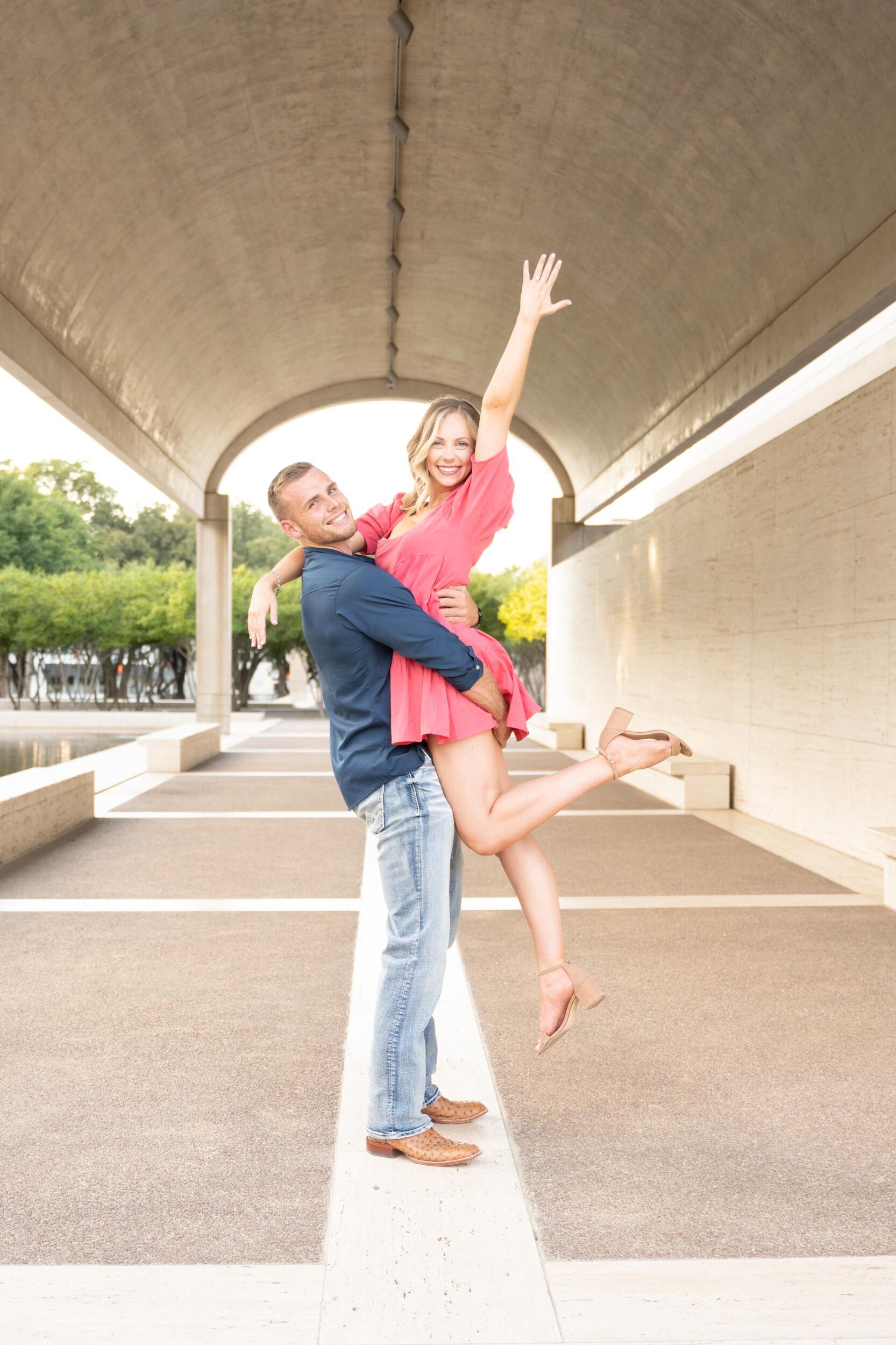 He asked and she said yes!