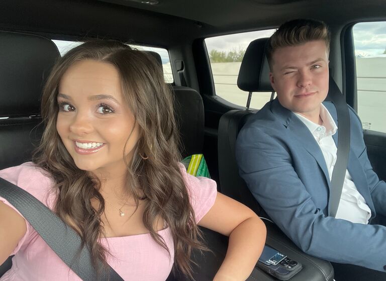 Took our engagement photos.