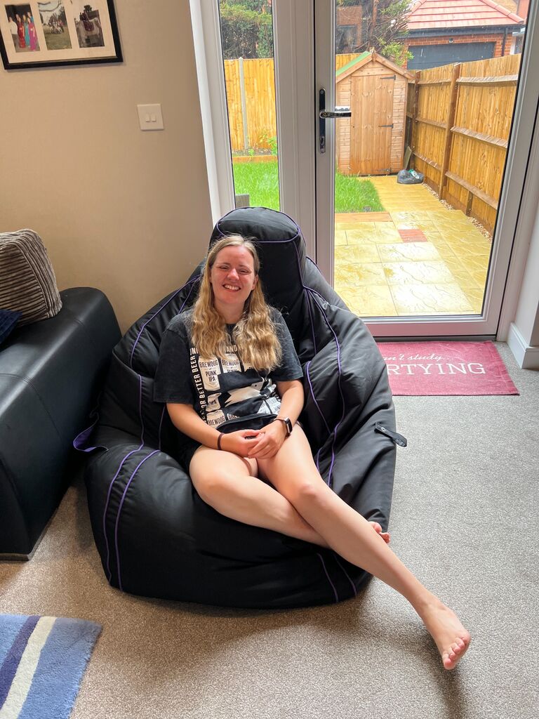 This is the first time Emily visited what would become their joint home.  As you can see, she made herself comfortable from the start.