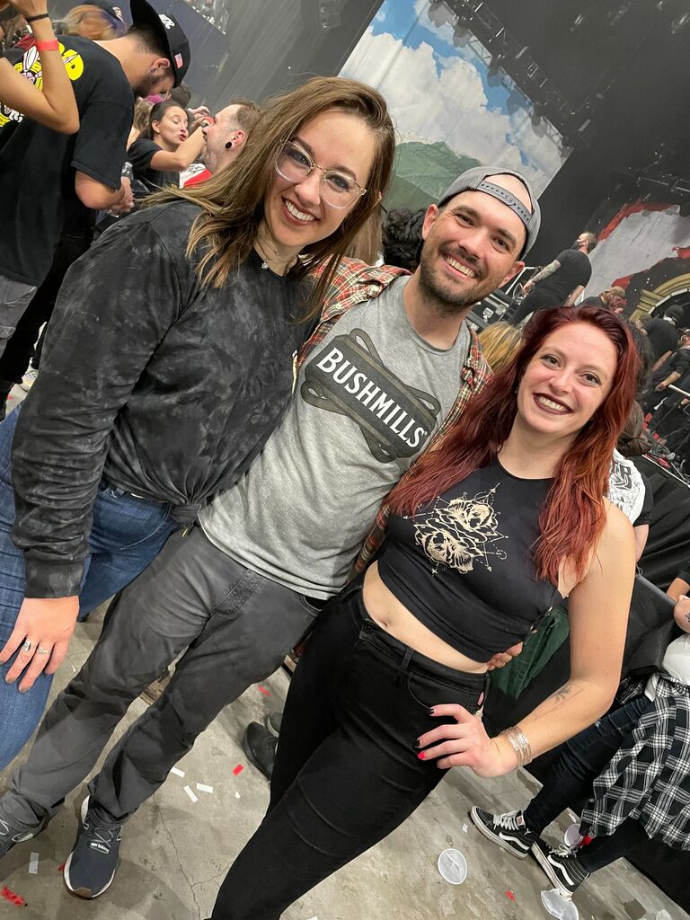Joey's first concert! Featuring A Day to Remember and our third musketeer, DEVIN!