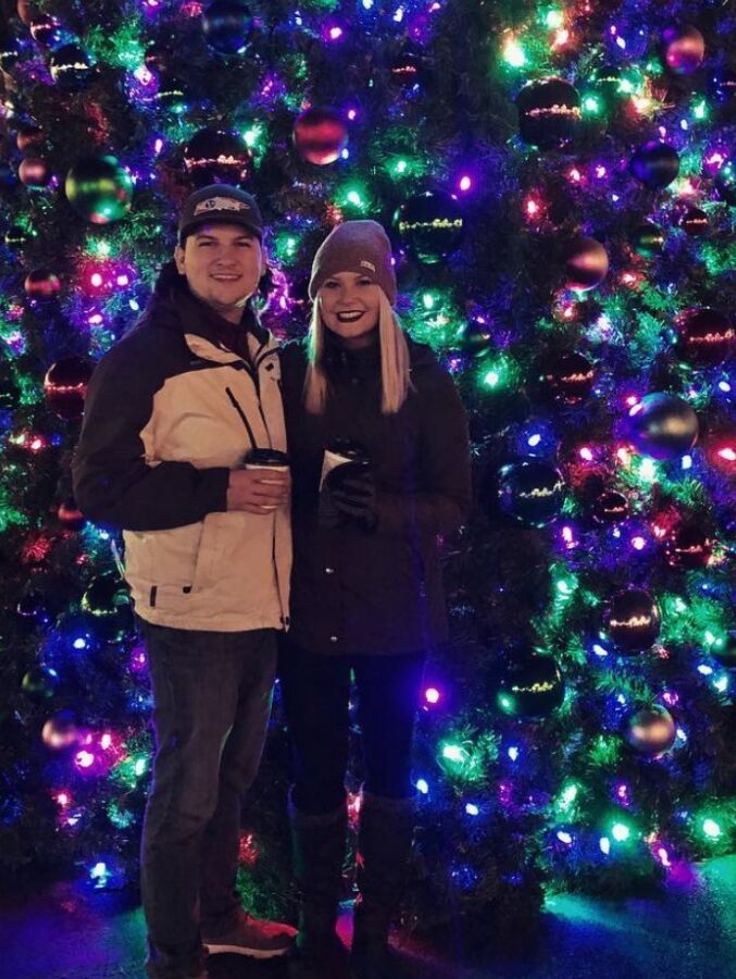Miller surprised Blake with a birthday Dollywood trip to see the Christmas lights!