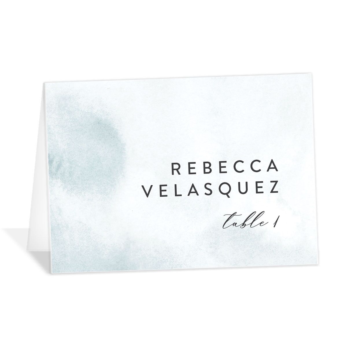 A Wedding Place Card from the Elegant Ethereal Collection