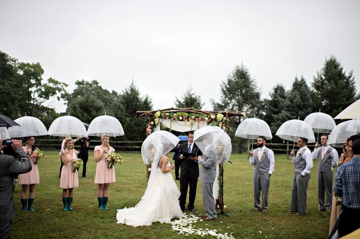 umbrellas at weddings