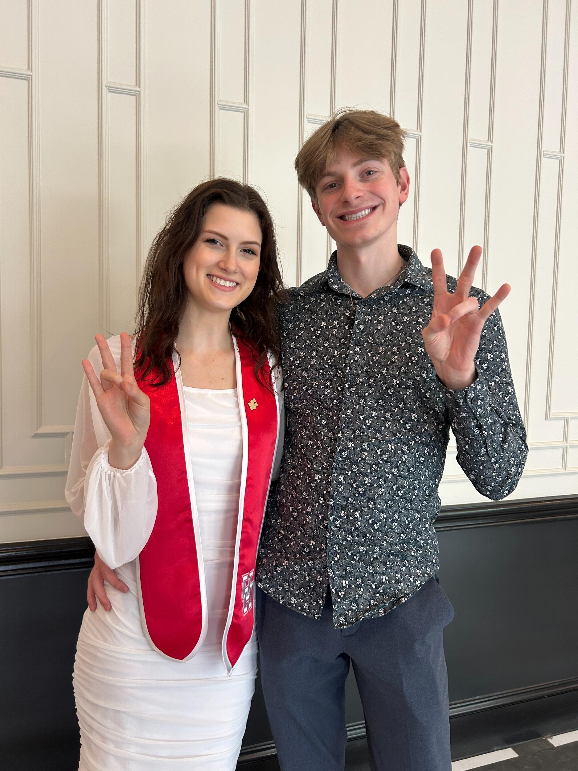 Celebrated Mackenzie's graduation, go Coogs!
