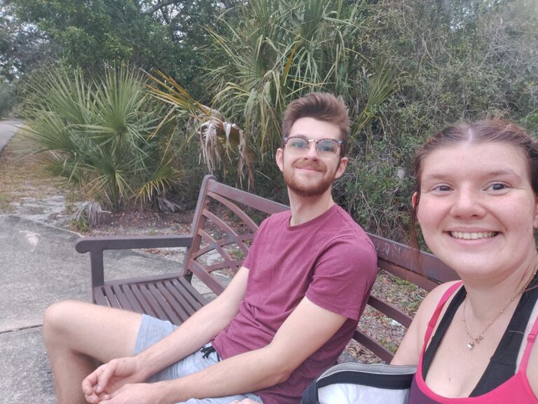 Taking a quick break while Skate/Long Boarding 8 miles on the Seminole Wekiva Trail