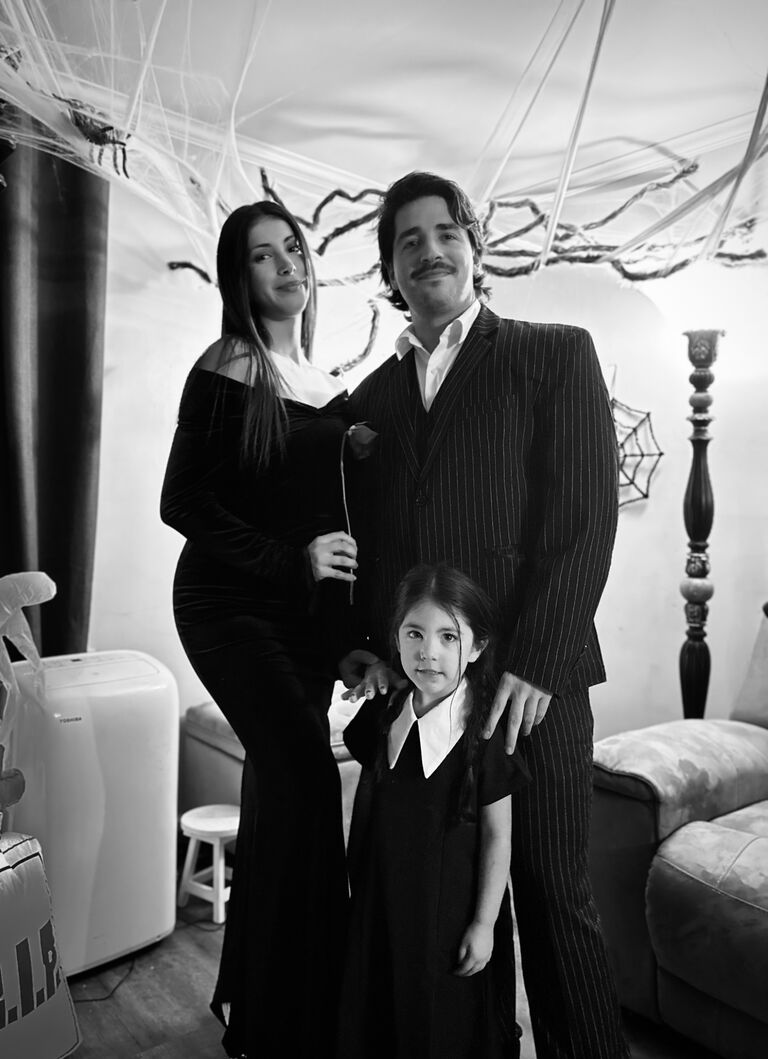 Our first Halloween as the Addams Family.