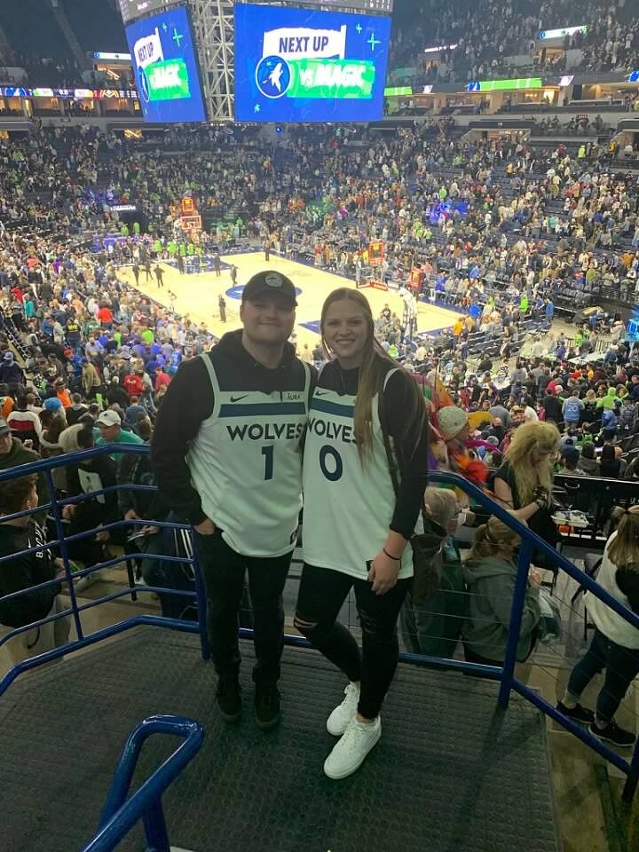 Our first Wolves game together!