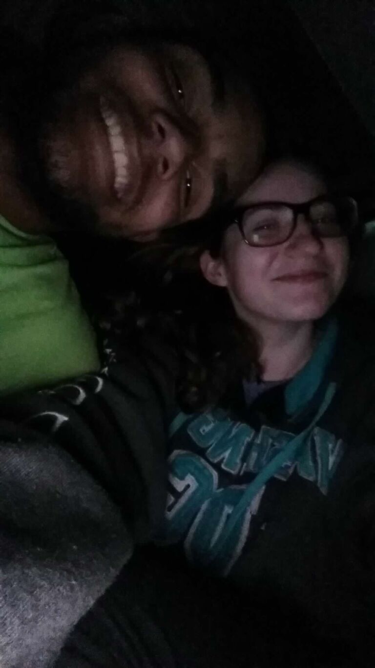 The day Angie and Justin first met. Angie's favorite part was when Justin yelled out the window at a passerby asking them where we should get dinner after our movie and the guy yelled back "Red Robbin". Justin's favorite part was discussing the door to hell in Turkmenistan. 