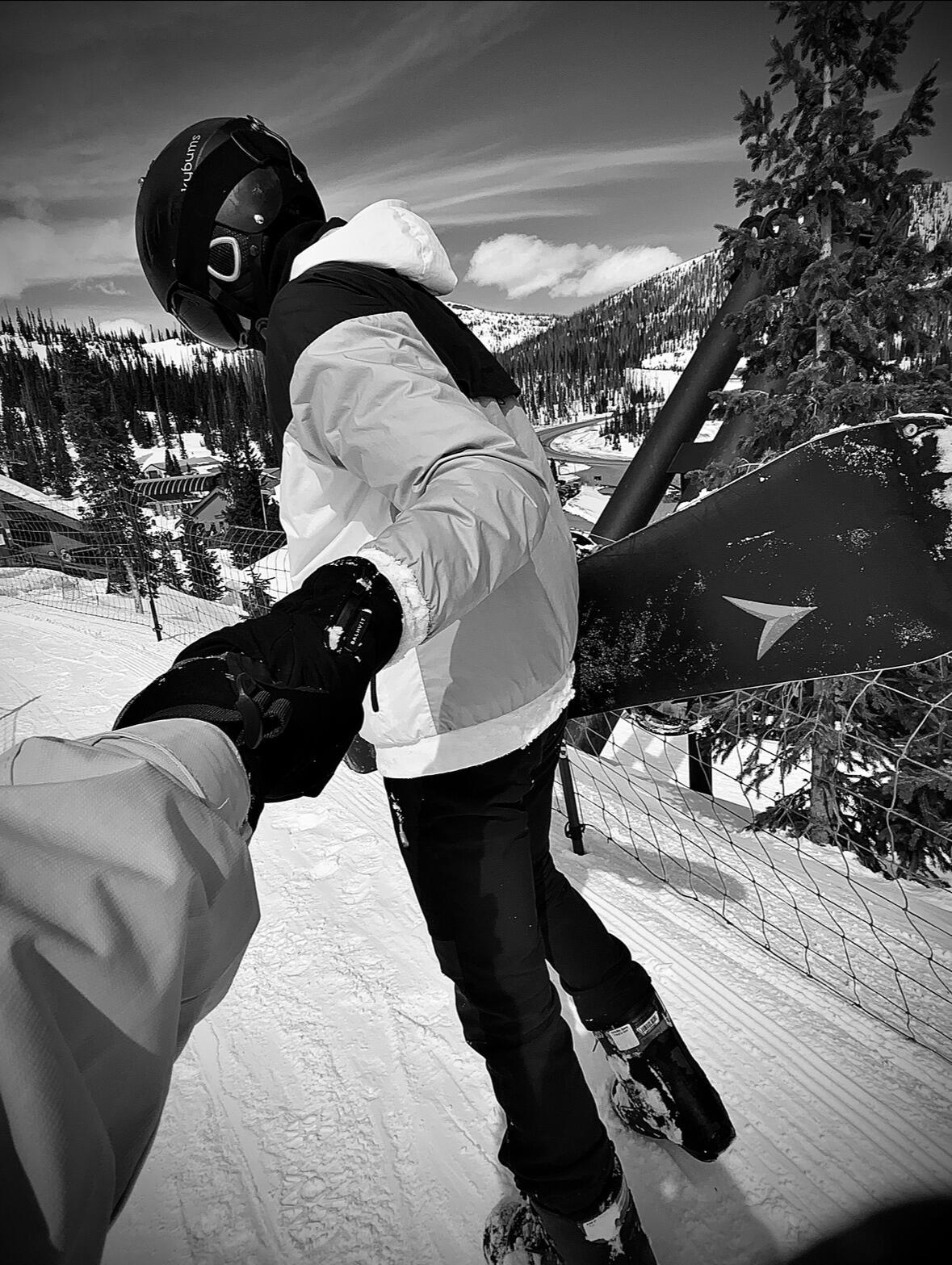 Ski trip with First College! We were snowboarding buddies!