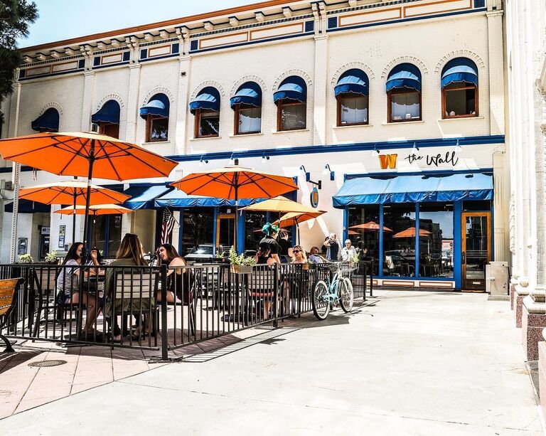 After swiping right on Bumble, we met for our first date at The Wall, a pour-your-own alehouse.