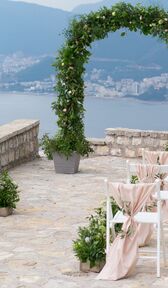 pasillo de la ceremonia de boda