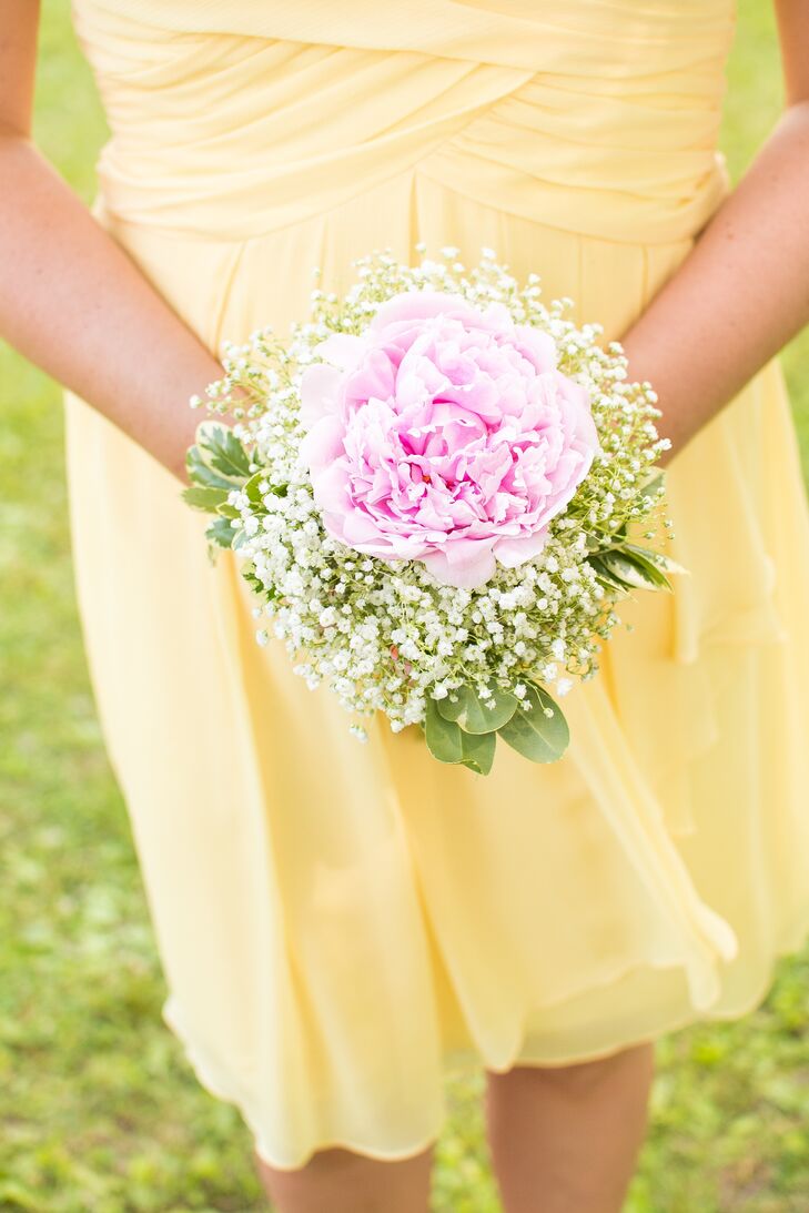 Pink Peony and Baby's Breath Bouquet