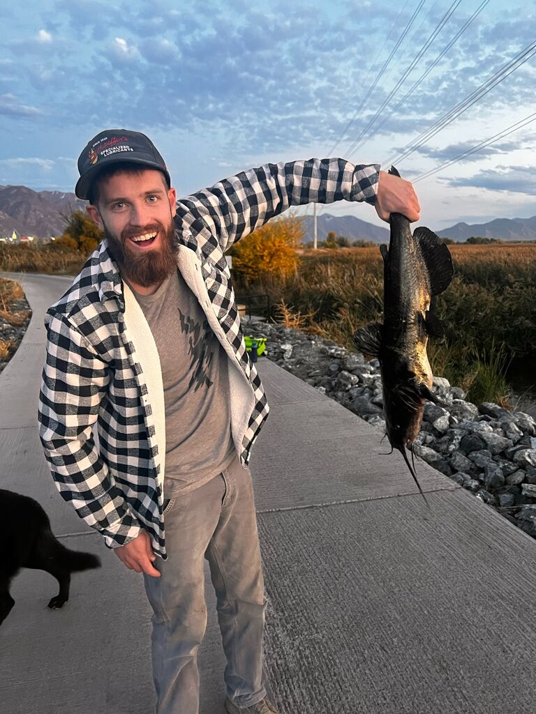 Caught a cool cat fish!