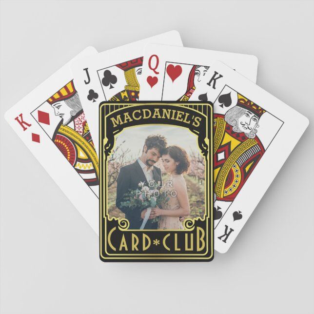 custom photo playing card gift idea for 60th anniversary. 
