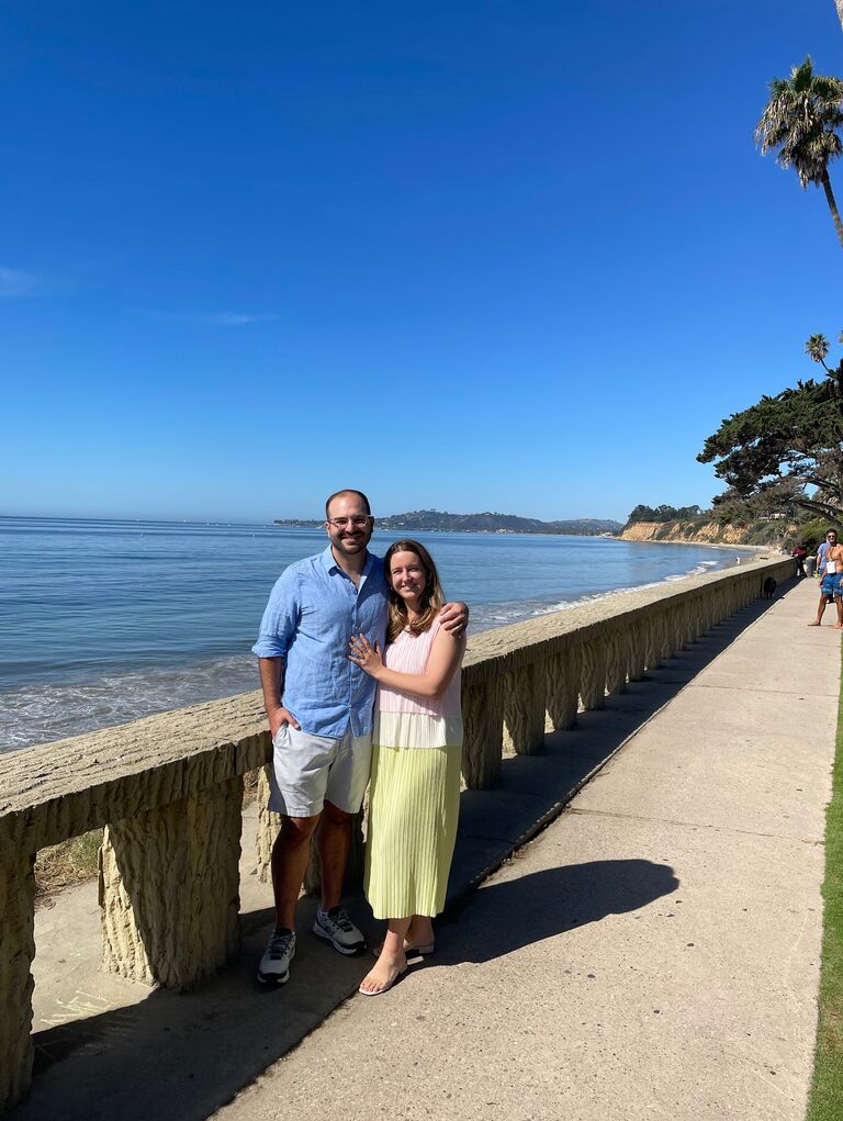 Butterfly beach right after we got engaged! - Santa Barbara, California