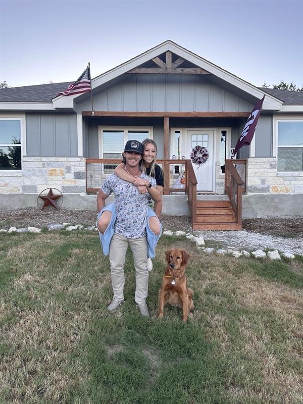 Garrett and Cassidy bought their first home together in Canyon Lake, Texas!