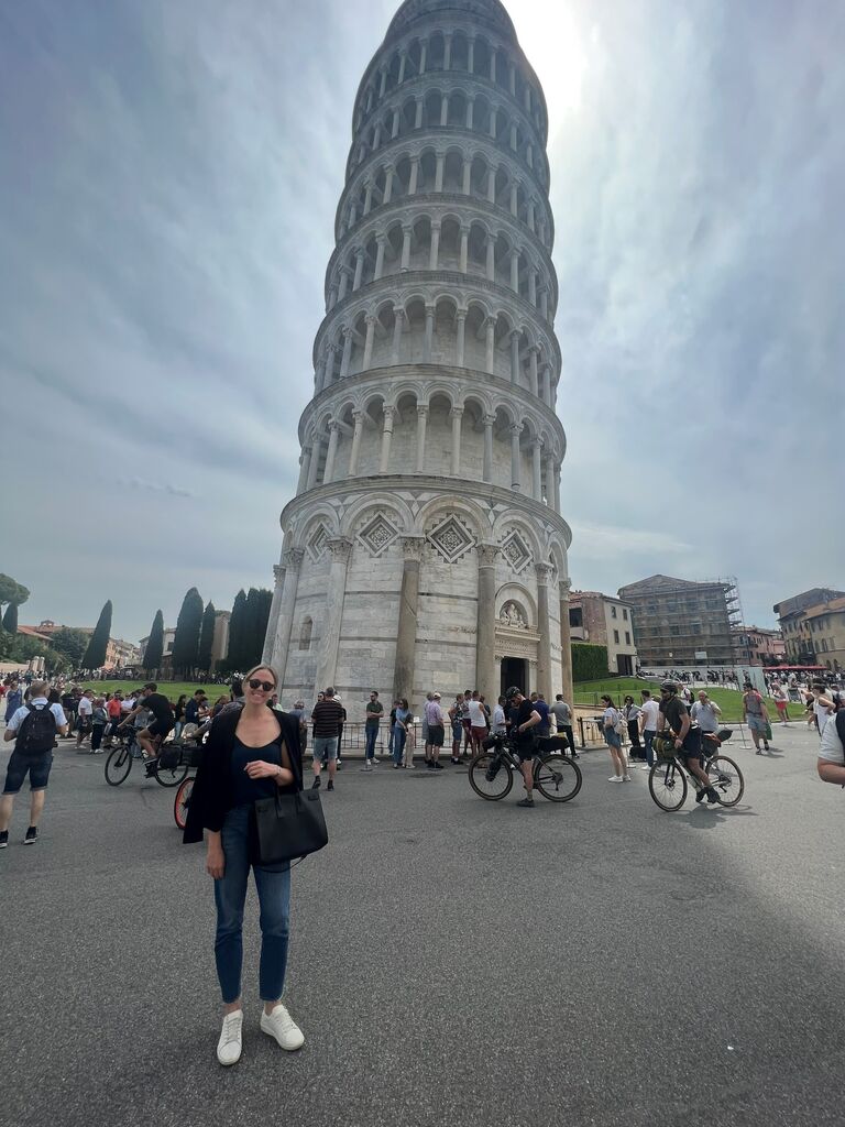 ...the real deal! A quick work trip to Pisa and Lucca - this is when Ida, who supported both of us, figured out something was up!