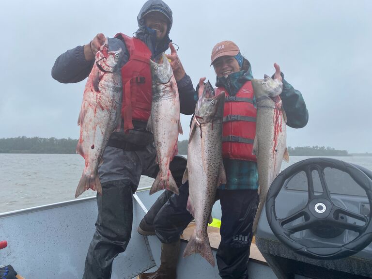 ...and before long, Connor was in Bethel catching fish too! <3