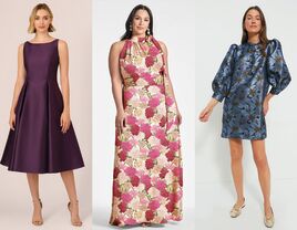 Three mother-of-the-bride dresses for outdoor weddings