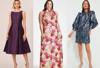 Three mother-of-the-bride dresses for outdoor weddings